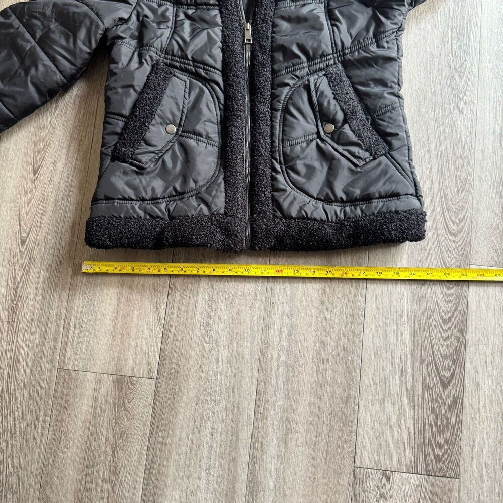 Maralyn & Me Hooded Black Puffer Jacket Quilted Women’s (Junior) Size M - Picture 14 of 16